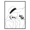 Decor Space Decorative Panel of a Woman with an Iron Hat, Style B view 1