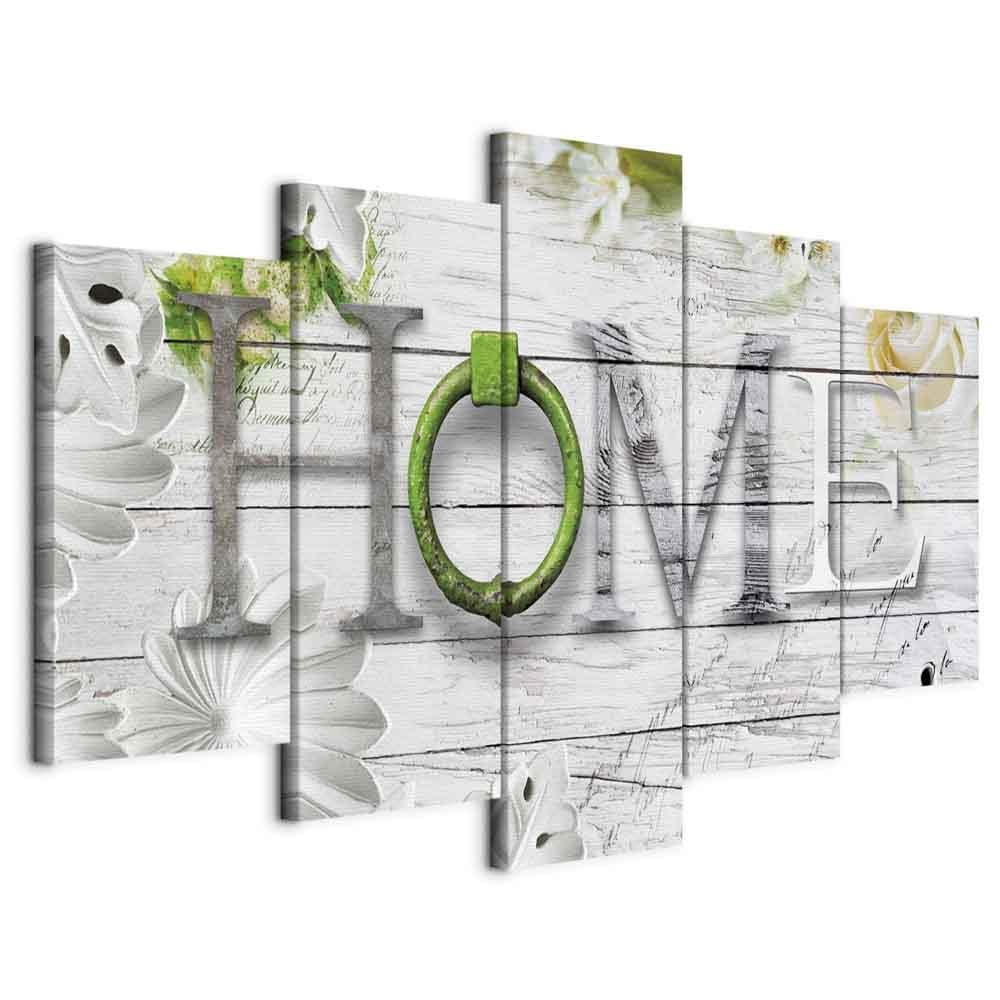 B&D XXL – Modern 5-Piece Gel-Texture Canvas Wall Art, 200 x 100 cm