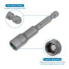 Magnetic Hex Socket, 8 mm, 65 mm, 1/4 in. Hex Shank, CR-V Steel, 2-Pack view 4