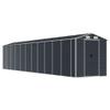 KOIECETA Metal Garden Shed with Sloped Roof and Handles, Anthracite, 191 x 980 x 198 cm view 1