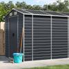 KOIECETA Metal Garden Shed with Sloped Roof and Handles, Anthracite, 191 x 980 x 198 cm view 2