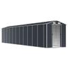 KOIECETA Metal Garden Shed with Sloped Roof and Handles, Anthracite, 191 x 980 x 198 cm view 3
