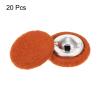 QUARKZMAN 20-Pack 15mm Round Plush-Covered Metal Shank Buttons, Orange view 3