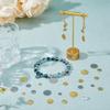 DICOSMETIC 160-Piece Round Stainless Steel Charms, 4 Sizes, Gold-Tone, 1.4 mm Hole view 4