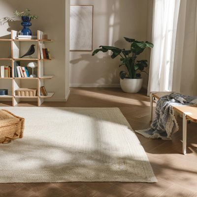 benuta Pure Jutta Jute Rug - Ivory, 160 x 230 cm
