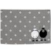 BRENDA Spring Table Runner with Sheep and Flower Embroidery, Gray/White, 35 x 50 cm view 1