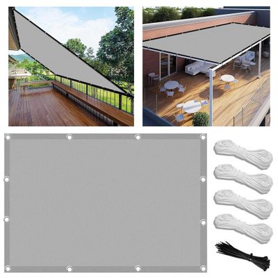 Custom-Size Shade Sail with Eyelets, 1.4 x 4.2 m