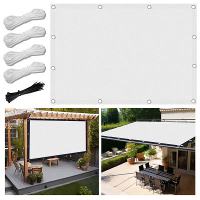 Balcony Sun Shade Sail 2.5 x 8 m, Waterproof, UV Protection