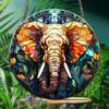HOTIYOK Colorful Elephant Acrylic Window Hanging, Stained-Glass-Style Window and Wall Decor view 4