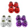 RCGOFOLLOW 1/10 Aluminum Alloy Wheel Nuts for Adventure Crawlers, Black, 4-Pack view 1