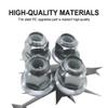 RCGOFOLLOW 1/10 Aluminum Alloy Wheel Nuts for Adventure Crawlers, Black, 4-Pack view 2