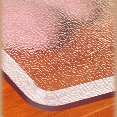 Frosted Transparent PVC Table Protector, Wipeable Waterproof Table Cover, 2 mm, 50 x 50 cm