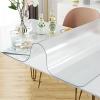 Frosted Transparent PVC Table Protector, Wipeable Waterproof Table Cover, 2 mm, 50 x 50 cm view 4