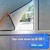 kufu01 Reflective Window Film, 8 mm Thick, Privacy and Scratch-Resistant Sun Protection, 99% UV Blocking, Silver, Adhesive-Free, 60 x 160 cm (24 x 63 in) view 2