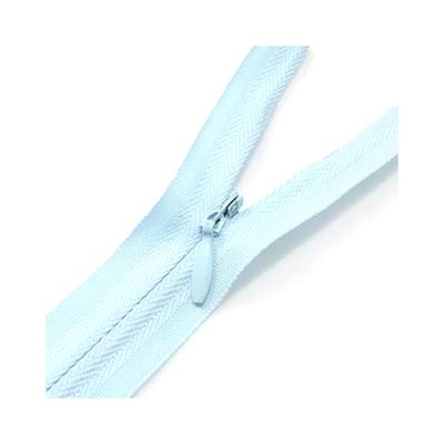 10-Pack 3# Invisible Nylon Zippers, Closed-End, 40 cm, Light Blue