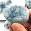 MCQWOMFQAK 1pc Natural Blue Celestite Quartz Crystal Cluster Ornament Stone for Home, Aquarium and Garden Decoration view 1
