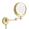 HSZQPBFR LED Wall-Mounted Vanity Mirror, Double-Sided, Magnifying, 360° Rotating, Extendable / B / 1 view 2