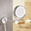 HSZQPBFR LED Wall-Mounted Vanity Mirror, Double-Sided, Magnifying, 360° Rotating, Extendable / B / 1 view 4