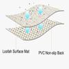 GLMGBP Round Luffa Shower Mat, 90 cm, Non-Slip PVC view 4