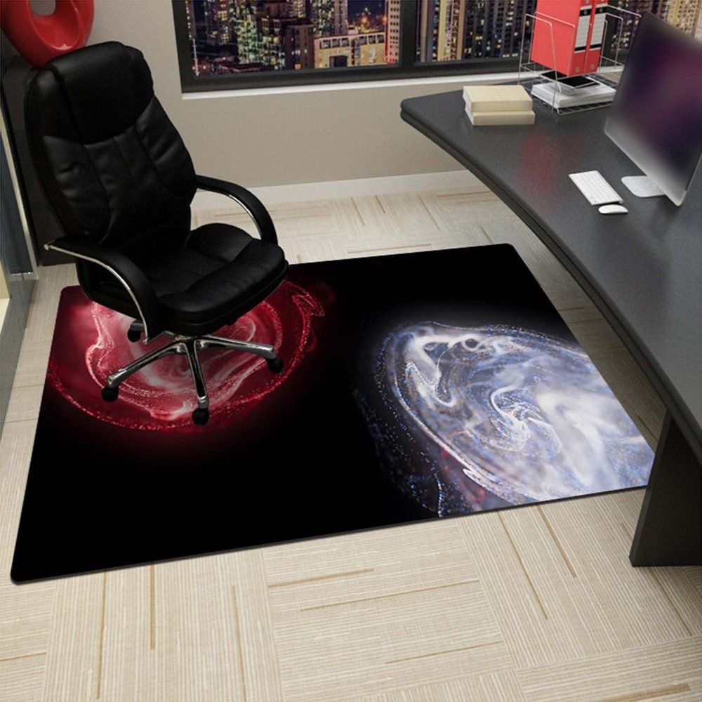 Fufizu Gaming Chair Mat, Non-Slip Floor Protector for Hard Floors, 110 x 140 cm