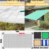 ZHJSHOU Green-White Shade Net for Greenhouses, 3 x 14 m, 85–95% Sun Protection view 3