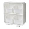 Desk Organizer with Four Compartments and Pull-Out Drawer view 1