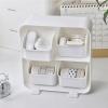 Desk Organizer with Four Compartments and Pull-Out Drawer view 3