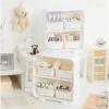 Desk Organizer with Four Compartments and Pull-Out Drawer view 4