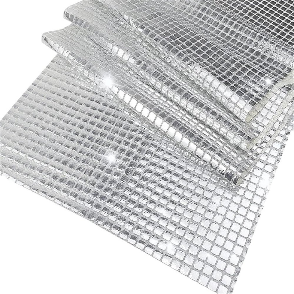 Disco Party Sequin Table Runner, Silver, 30 x 180 cm