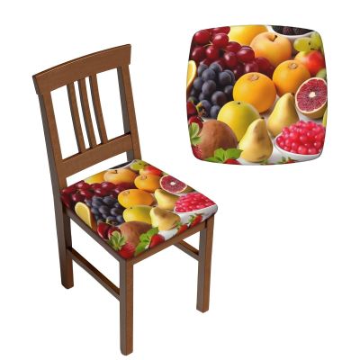 Square Stool Covers with Fresh Fruit Print