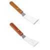 SLEDEZ Stainless Steel Grill Spatula with Wooden Handle view 1