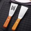 SLEDEZ Stainless Steel Grill Spatula with Wooden Handle view 2