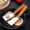 SLEDEZ Stainless Steel Grill Spatula with Wooden Handle view 3