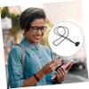 Black Silicone Cord Headphone Lanyard, Lightweight and Tear-Resistant view 4