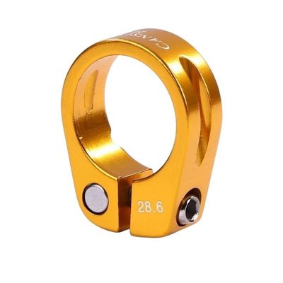 Alloy Road Bike Seatpost Clamp 28.6/30 mm, Quick Release, 30 mm Black