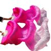 Belly Dance Fans, Long Fans Made of Real Silk/Silk Imitation, 1 Pair Handmade Dyed Silk Dance Props, 180 x 90 cm (Color 21, Size 230 x 9) view 2
