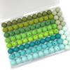 100 15 mm Silicone Beads, Large Pack, Green DIY Set view 1
