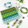 100 15 mm Silicone Beads, Large Pack, Green DIY Set view 4