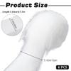 GORGECRAFT 4 Rolls 150 x 13 cm Shaggy White Faux Fur Trim view 2