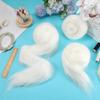GORGECRAFT 4 Rolls 150 x 13 cm Shaggy White Faux Fur Trim view 4