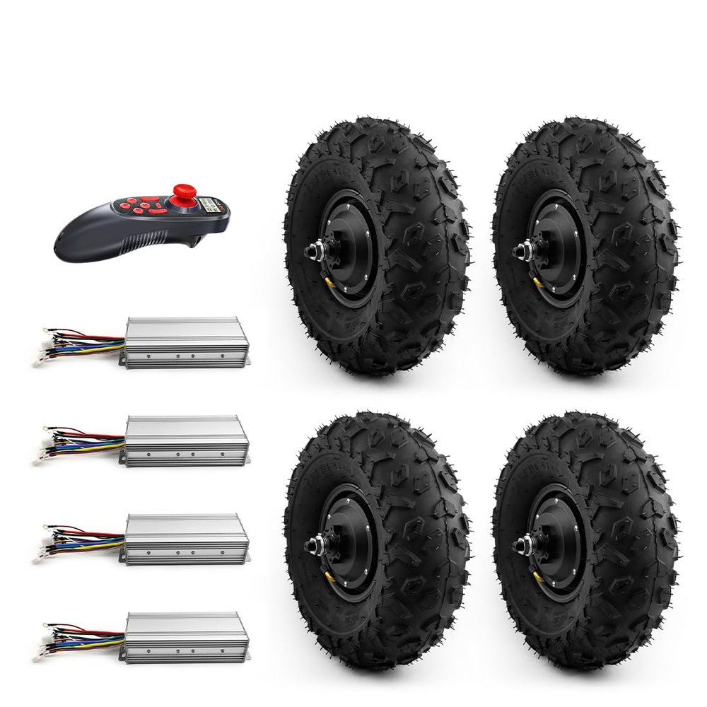 4x4 4WD Electric Desert Beach Wagon for Adults, ATV Scooter, 1,400 W, Brushless Hub Motors (36 V)
