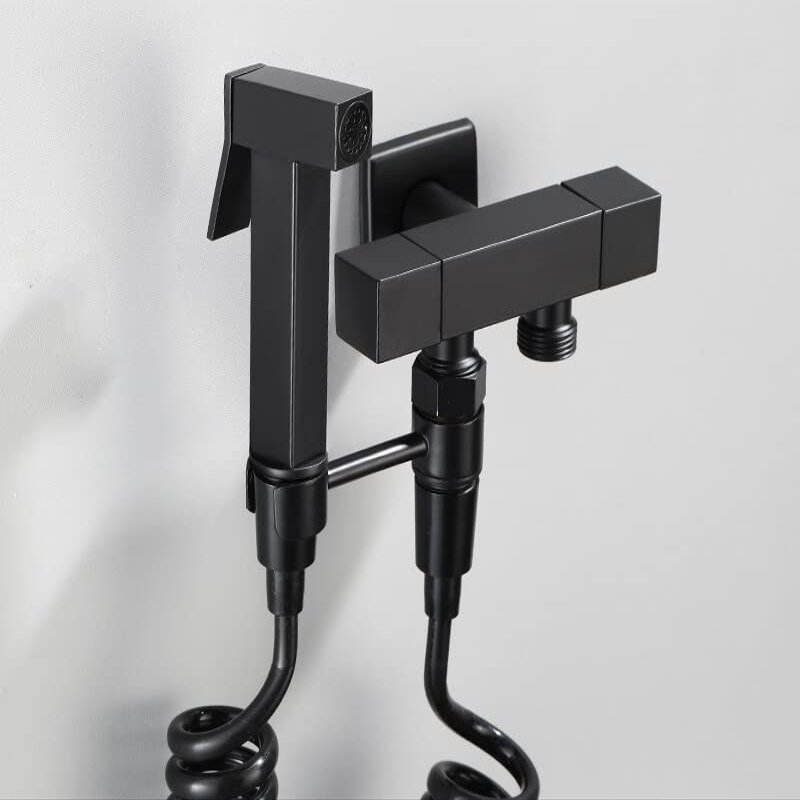Matte Black Solid Brass Bidet Shower and Handheld Sprayer for Toilet