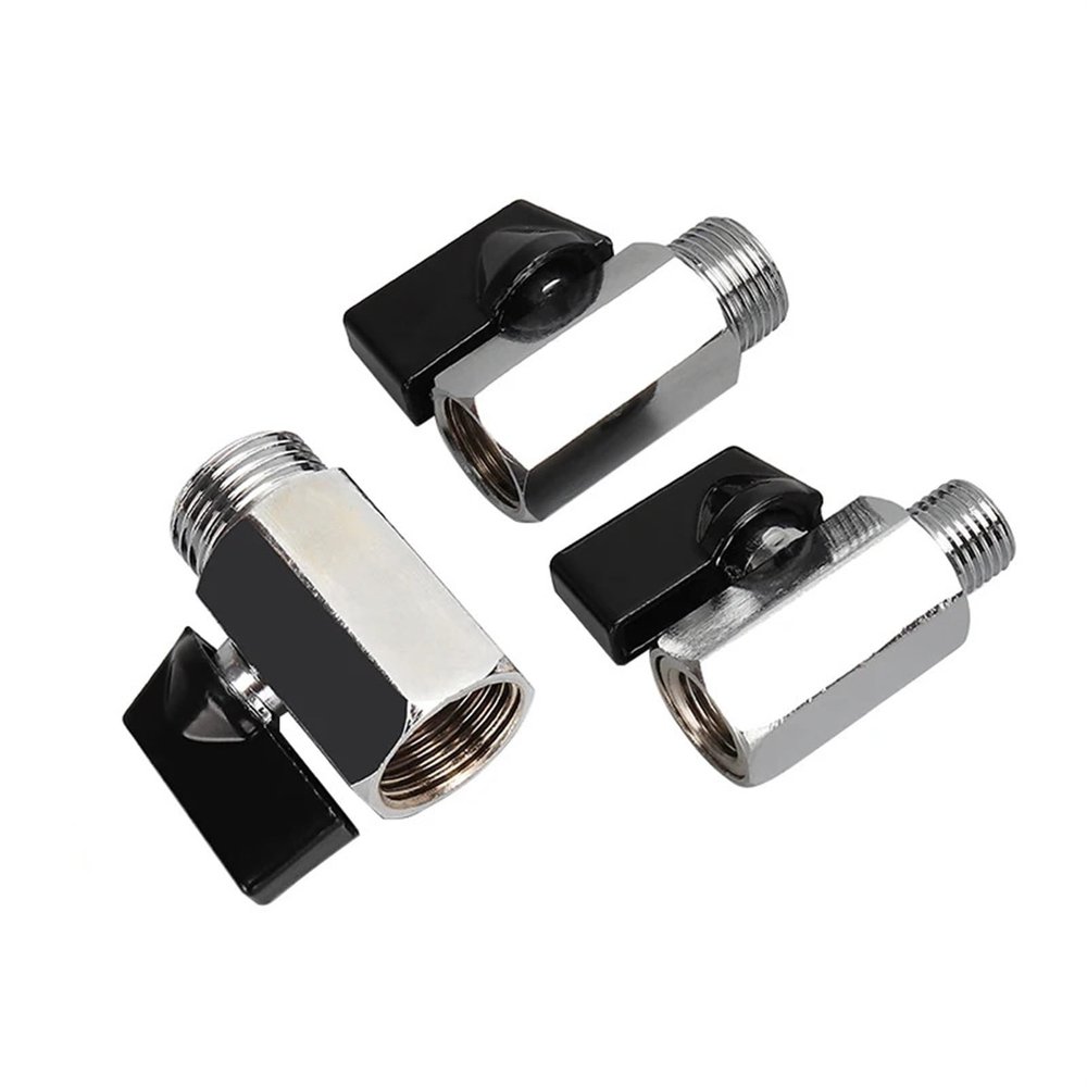 Mini Brass Ball Valve, G Thread, Male-to-Female, 1/8"–1/2"