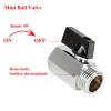 Mini Brass Ball Valve, G Thread, Male-to-Female, 1/8"–1/2" view 4
