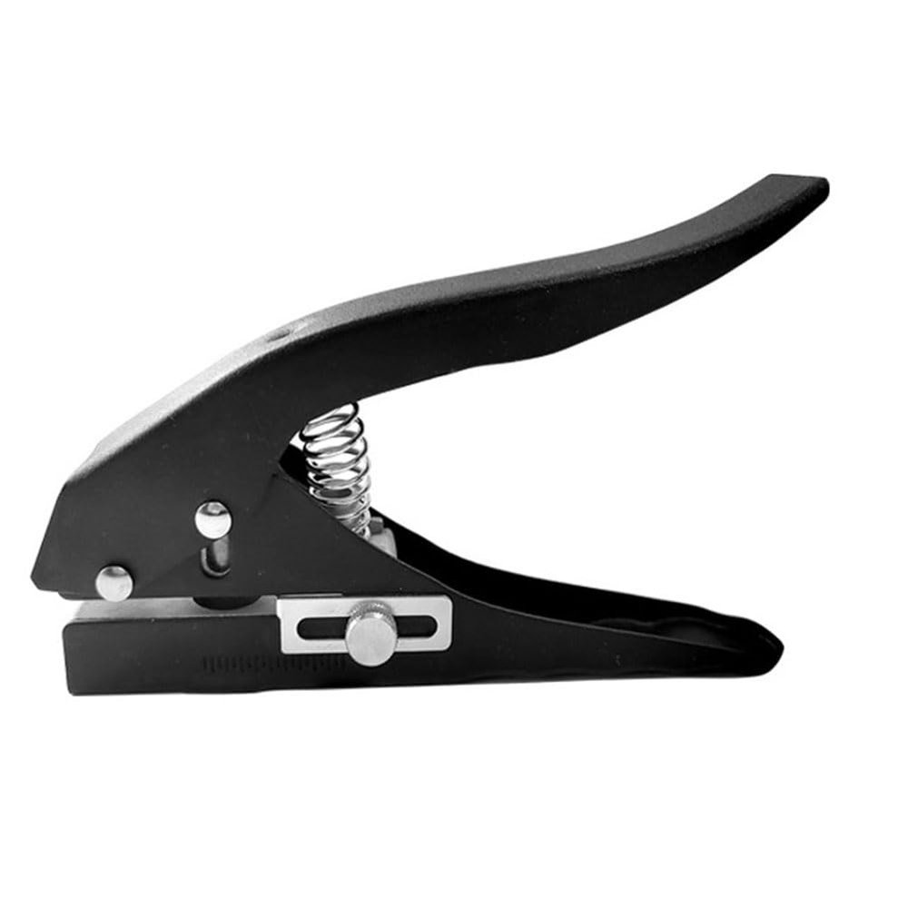 Fegtrty 12 mm Circle Punch, Handheld Single-Hole Punch for ID Cards, PVC Cards, Badges, and Photos