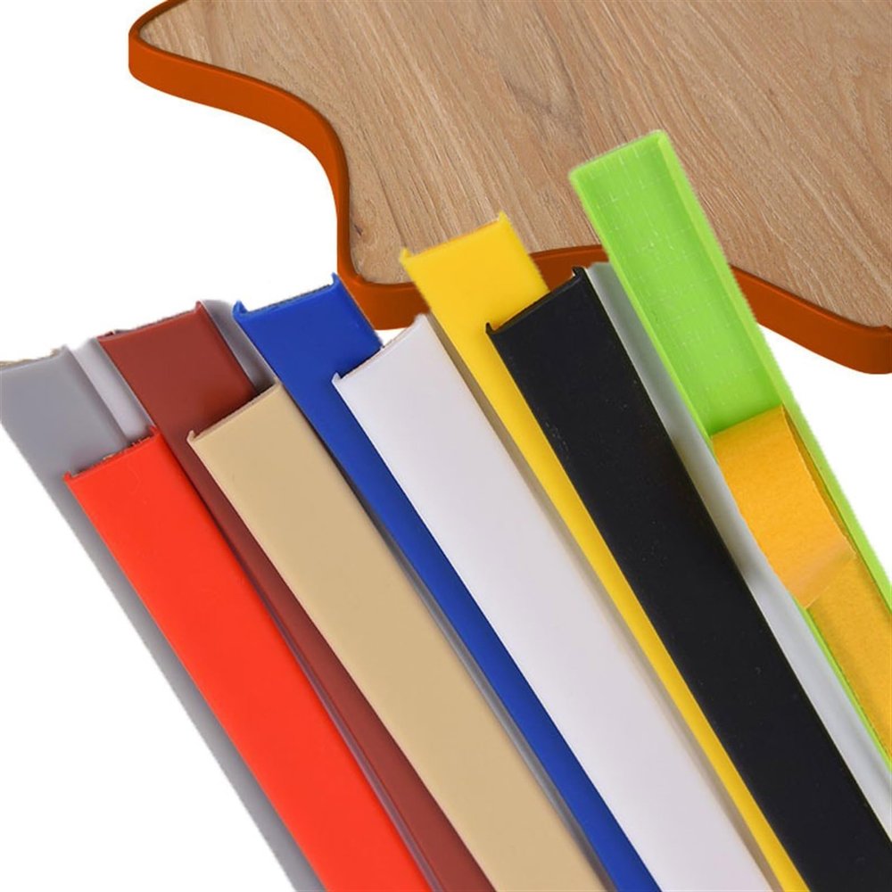 6 m Self-Adhesive U-Shaped TPE Furniture Edge Banding, 40 mm, Red