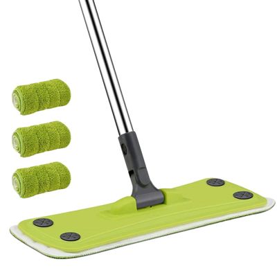 Microfiber Mop for Hardwood Floors, 360° Rotating, Green