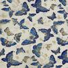 Jukway Cotton Fabric by the Meter, 50 x 145 cm, 100% Cotton, Bronze-Effect Gold Pattern, Beige view 1