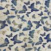 Jukway Cotton Fabric by the Meter, 50 x 145 cm, 100% Cotton, Bronze-Effect Gold Pattern, Beige view 3