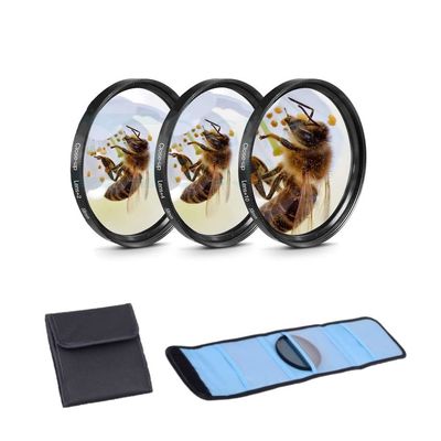 43 mm +2/+4/+10 Diopter Close-Up Macro Filter Set for Canon EOS M6/M6 Mark II with EF-M 32 mm f/1.4 STM Lens